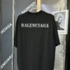 25SS Balenciaga · Distressed Vintage Letter Print Short Sleeve T-Shirt (Top-Tier Version, Distinguished from Generic Copies)
