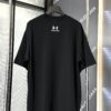 25SS Balenciaga x UA Collaboration Embroidered Round-Neck Casual Short-Sleeve T-Shirt (Top-Tier Version, Distinguished from Standard Market Versions)