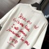 2025SS Balenciaga LIPSTICK VALENTINES Oversized Heavy Washed Distressed Short Sleeve T-Shirt (Top-Tier Version, Distinguished from Standard Market Copies)