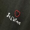 25SS Balenciaga Valentine's Day Limited Edition Embroidered Heart Couple T-Shirt (Valentine's 520 Qixi Essential)