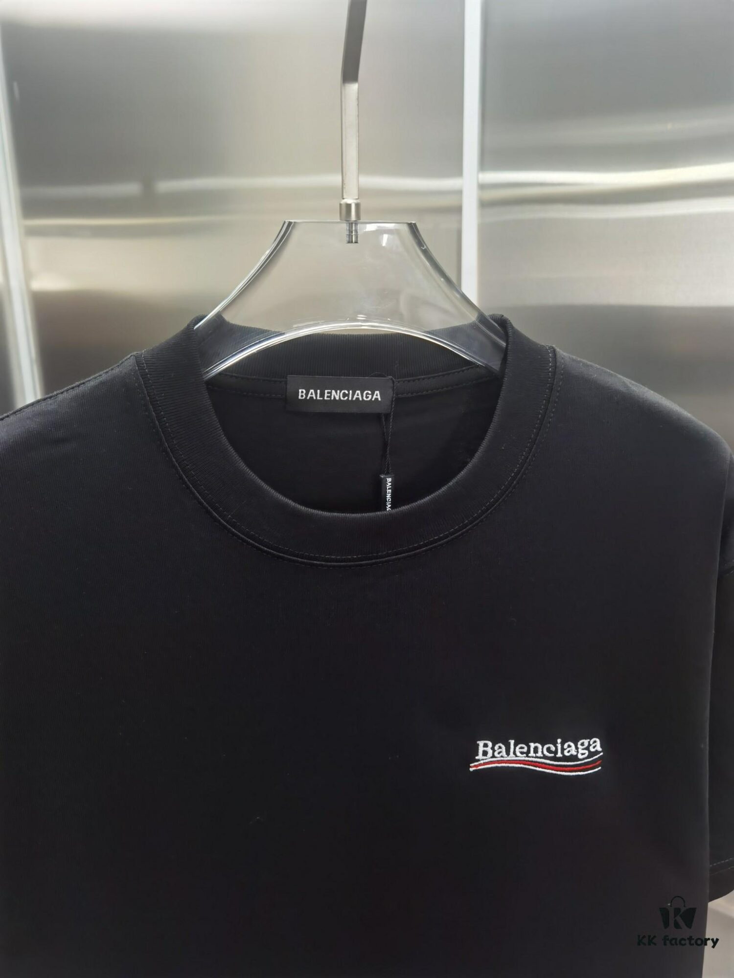 Paris BLCG (Top-tier Embroidered Version, Distinct from Standard Stock) Short Sleeve T-Shirt