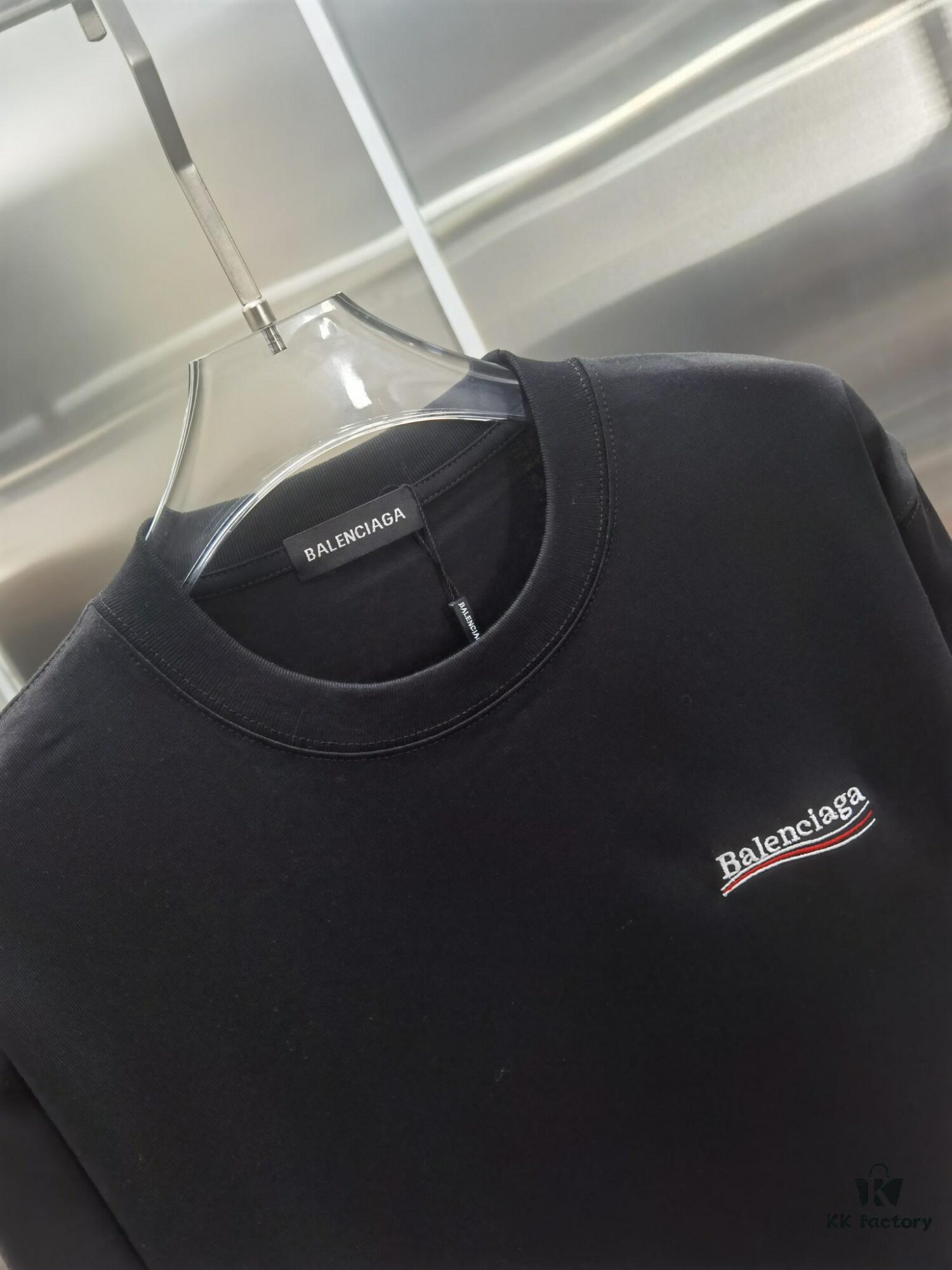 Paris BLCG (Top-tier Embroidered Version, Distinct from Standard Stock) Short Sleeve T-Shirt