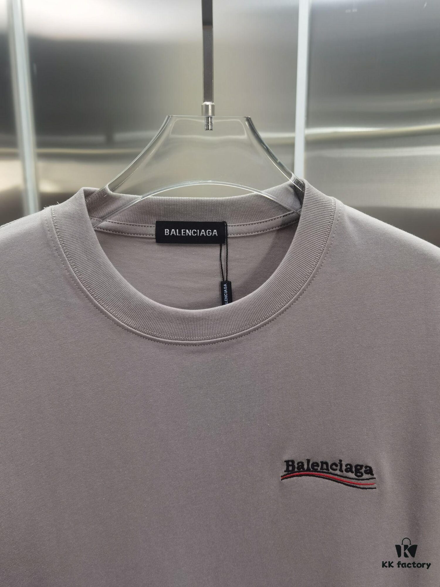 Paris BLCG (Top-tier Embroidered Version, Different from Standard Stock) Short Sleeve T-Shirt