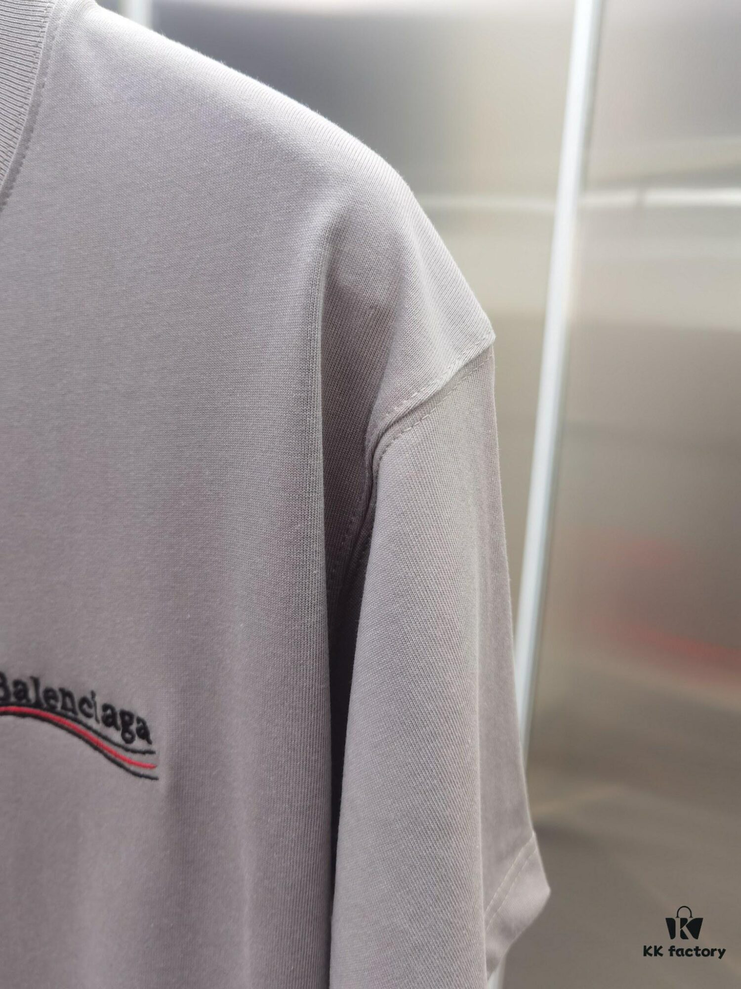 Paris BLCG (Top-tier Embroidered Version, Different from Standard Stock) Short Sleeve T-Shirt