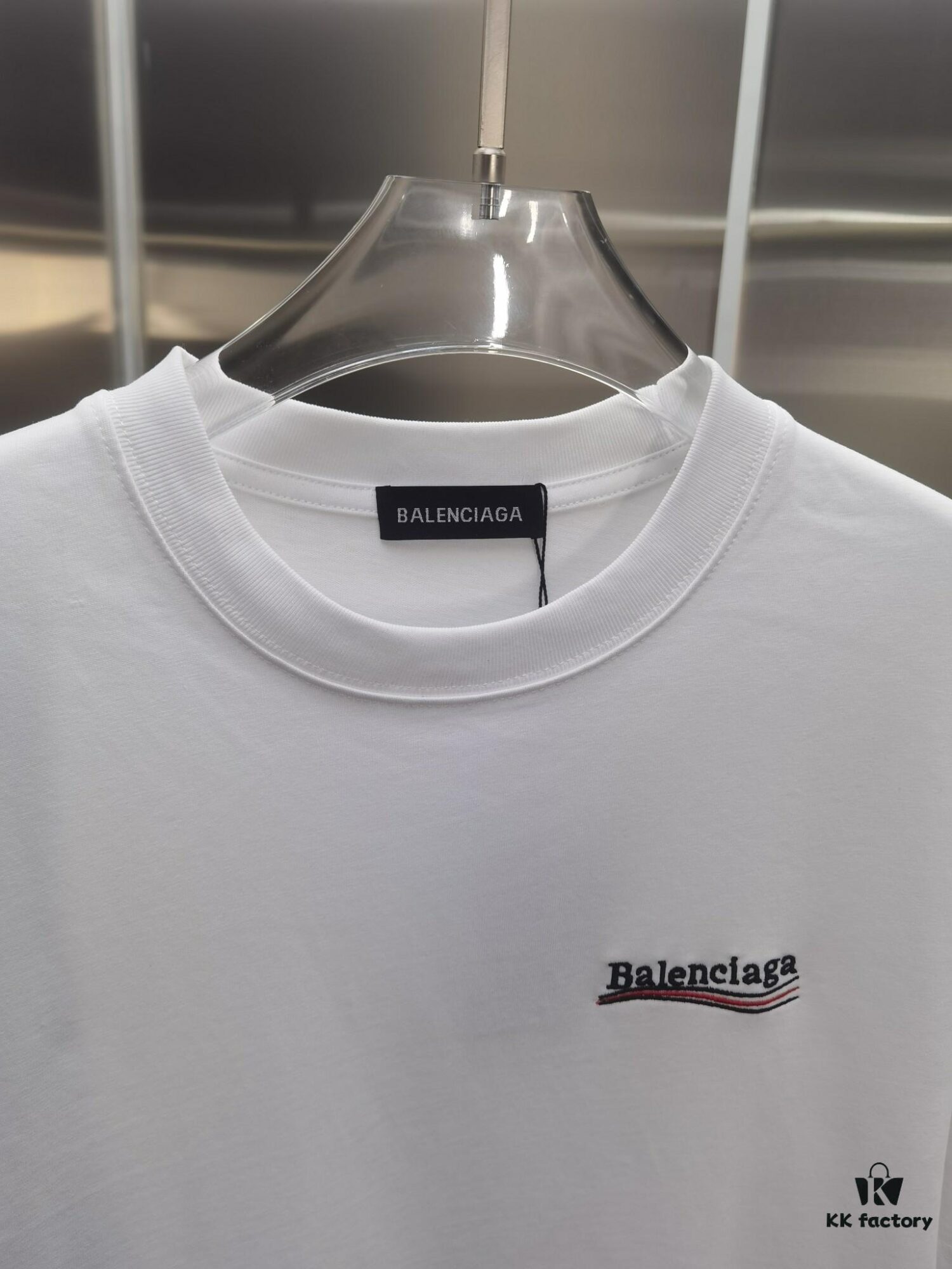 Paris BLCG (Top-tier Embroidered Version, Distinguished from Standard Stock) Short Sleeve T-Shirt