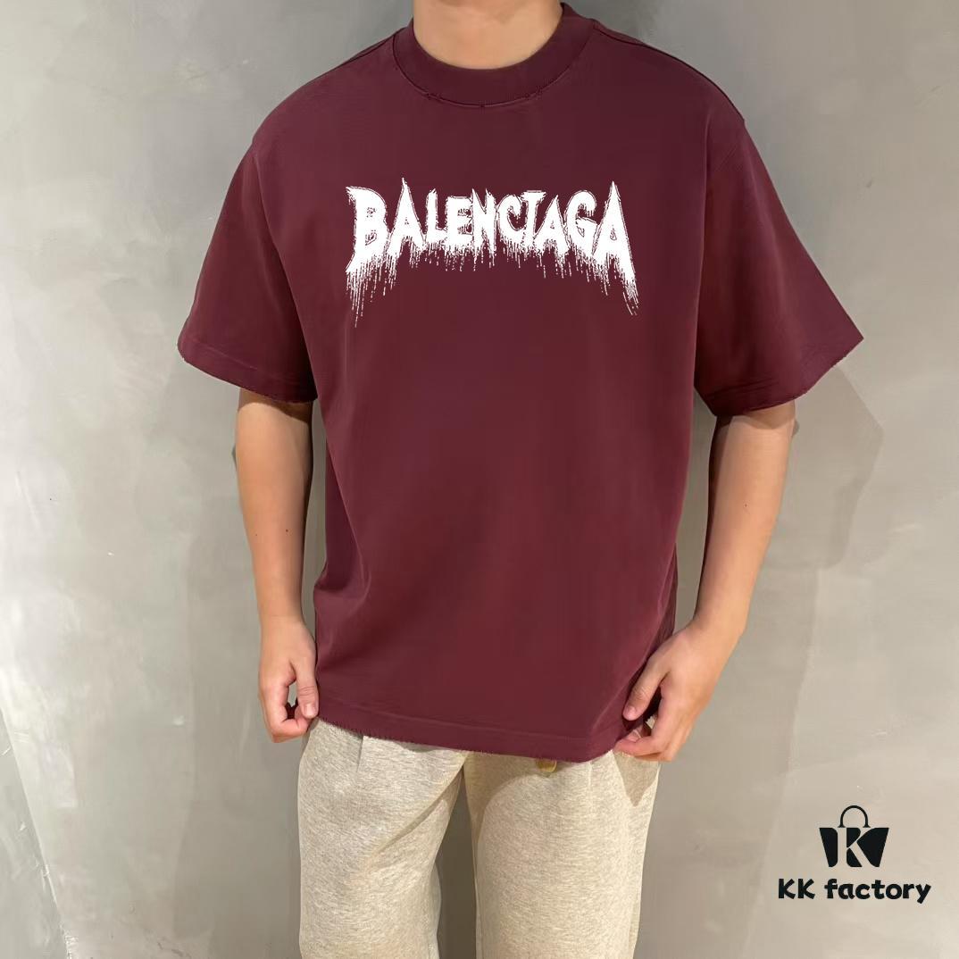 BALEN Paris 25SS New Arrival Designer Streetwear Printed Round Neck Short Sleeve T-Shirt