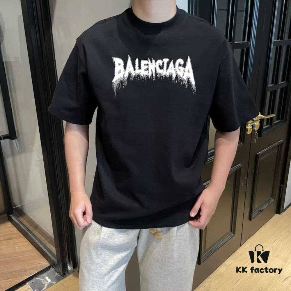 BALEN Paris 25SS New Arrival Designer Streetwear Print Round Neck Short Sleeve T-Shirt, 300gsm Cotton, Oversized Drop Shoulder Fit, Spring/Summer Collection