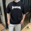 BALEN Paris 25SS New Arrival Designer Streetwear Print Round Neck Short Sleeve T-Shirt, 300gsm Cotton, Oversized Drop Shoulder Fit, Spring/Summer Collection