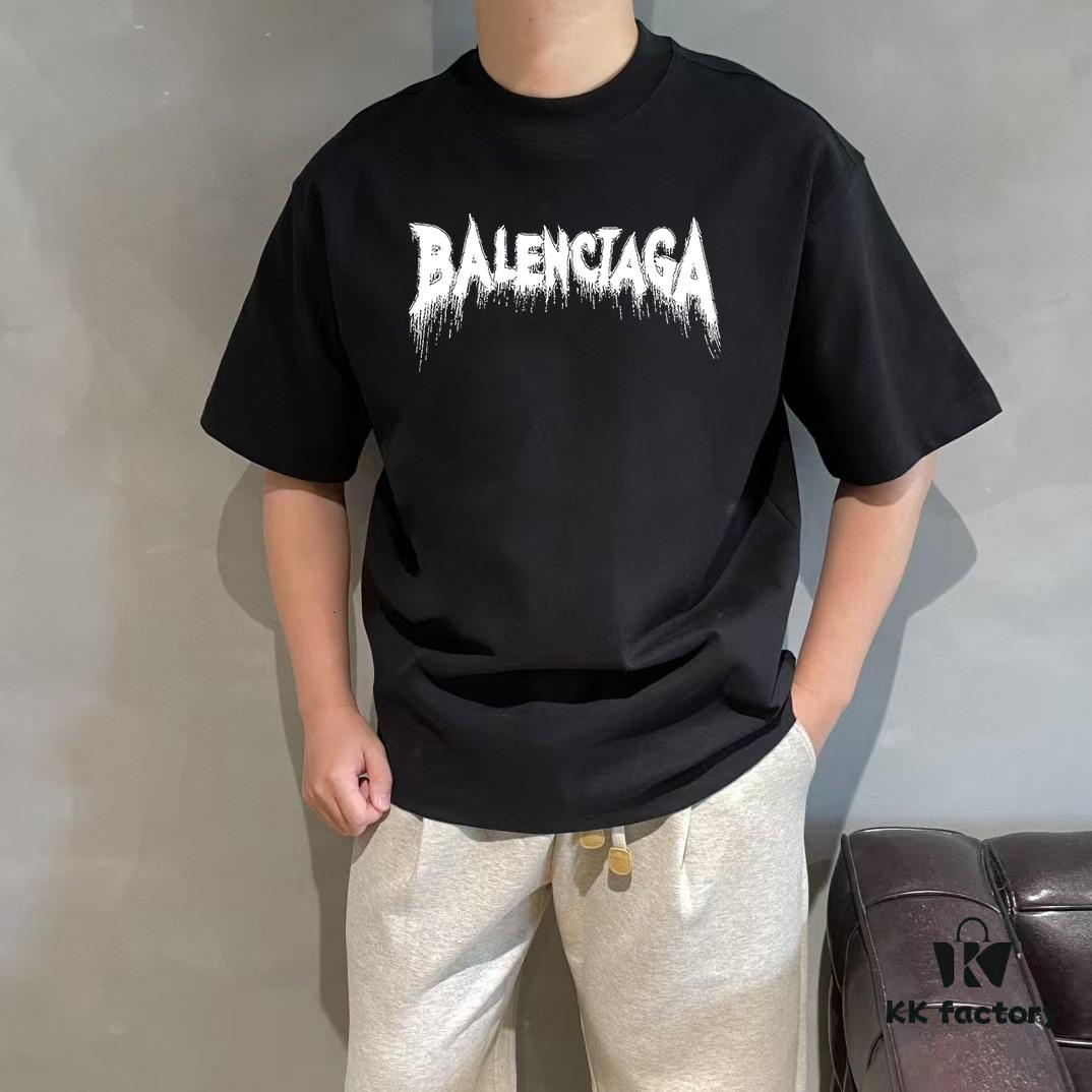 BALEN Paris 25SS New Arrival Designer Streetwear Print Round Neck Short Sleeve T-Shirt, 300gsm Cotton, Oversized Drop Shoulder Fit, Spring/Summer Collection