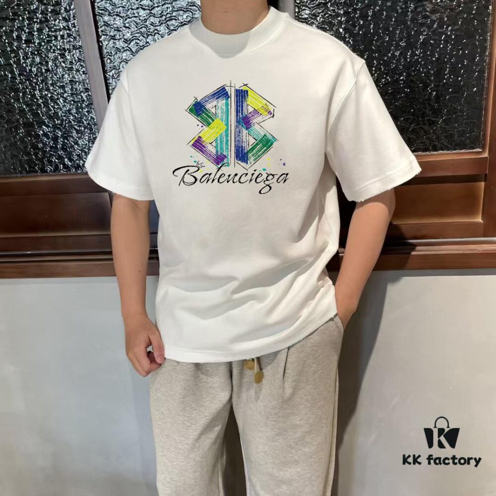 BALEN Paris 25SS New Arrival Designer Crafted Streetwear Printed Round Neck Short Sleeve T-Shirt