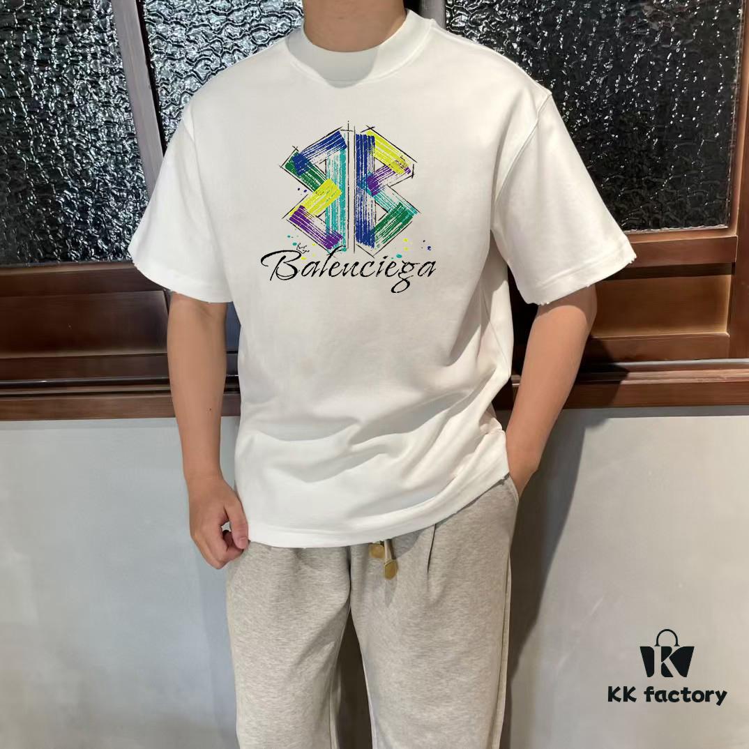 BALEN Paris 25SS New Arrival Designer Crafted Streetwear Printed Round Neck Short Sleeve T-Shirt