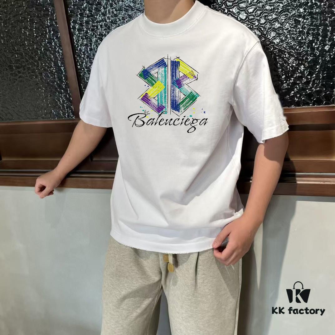 BALEN Paris 25SS New Arrival Designer Crafted Streetwear Printed Round Neck Short Sleeve T-Shirt