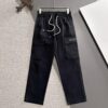 Balenciaga 2025 Spring/Summer New Elastic Waist Casual Pants, Lightweight Custom Counter Fabric, Highly Breathable and Comfortable, Exquisite Details, Brand-Inspired Design Concept Reflecting High Quality, Soft and Smooth Touch
