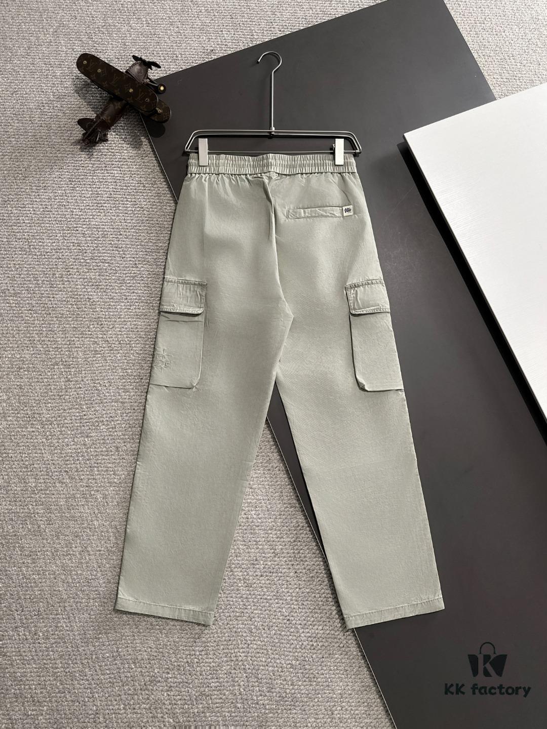 Balenciaga 2025 Spring/Summer New Elastic Waist Casual Pants, Lightweight Custom Counter Fabric, Highly Breathable and Comfortable, Exquisite Details, Brand Design Concept Reflecting High Quality, Soft and Smooth Touch