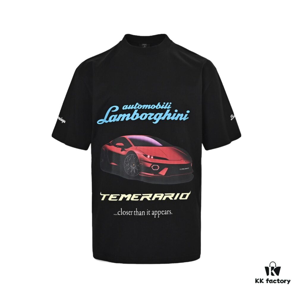Balenciaga Lamborghini Racing Short Sleeve T-Shirt