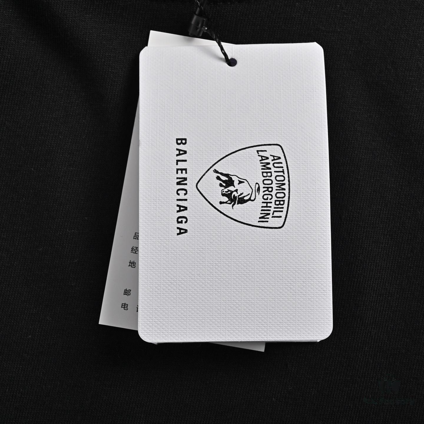 Balenciaga Lamborghini Racing Short Sleeve T-Shirt