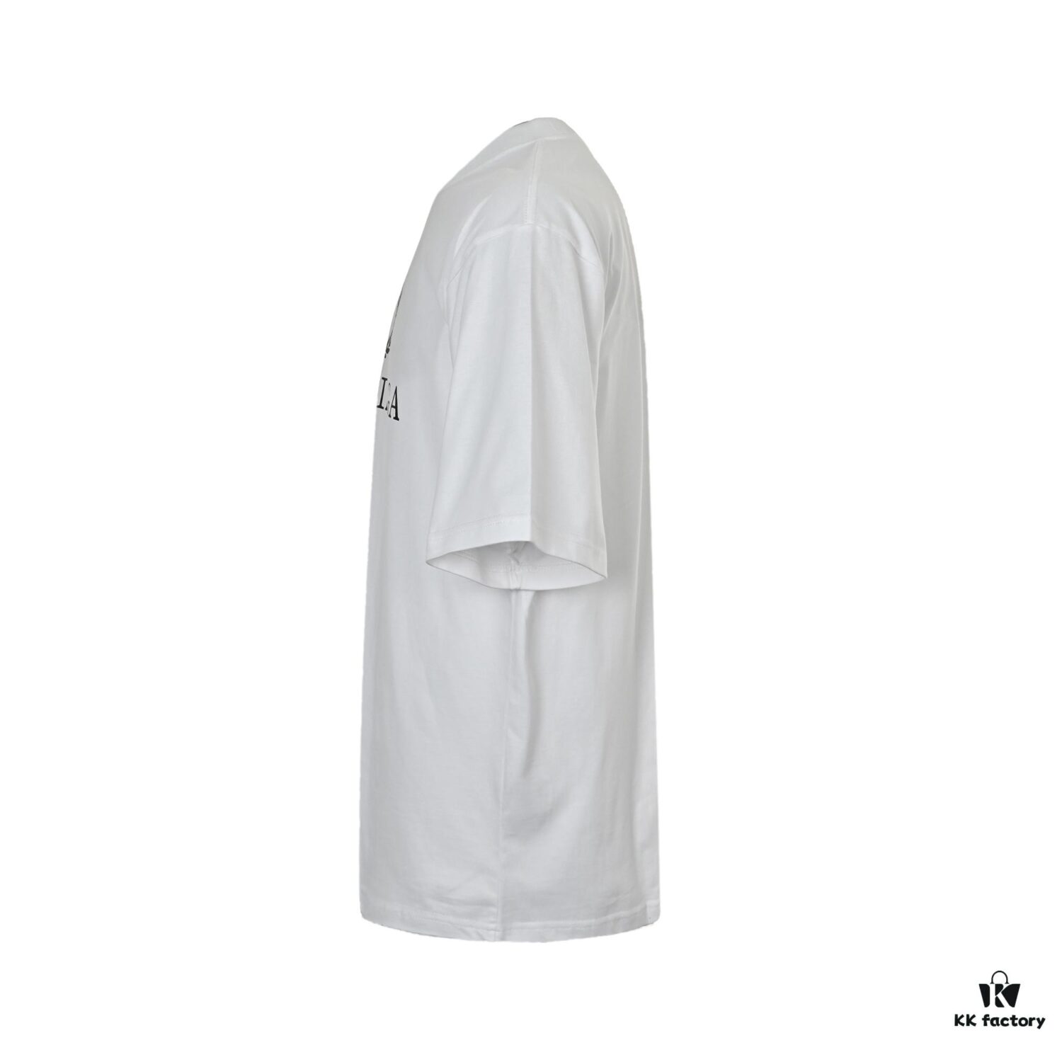 Balenciaga Wheat Logo Print Short-Sleeve T-Shirt