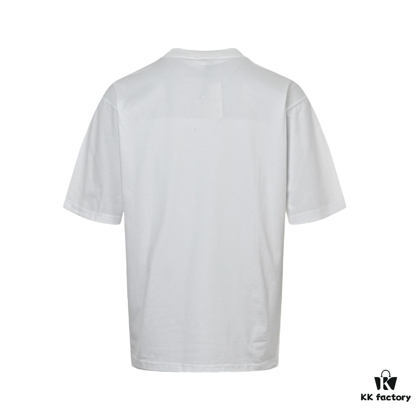 Balenciaga Wheat Logo Print Short-Sleeve T-Shirt