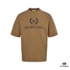 Balenciaga Wheat Logo Print Short-Sleeve T-Shirt