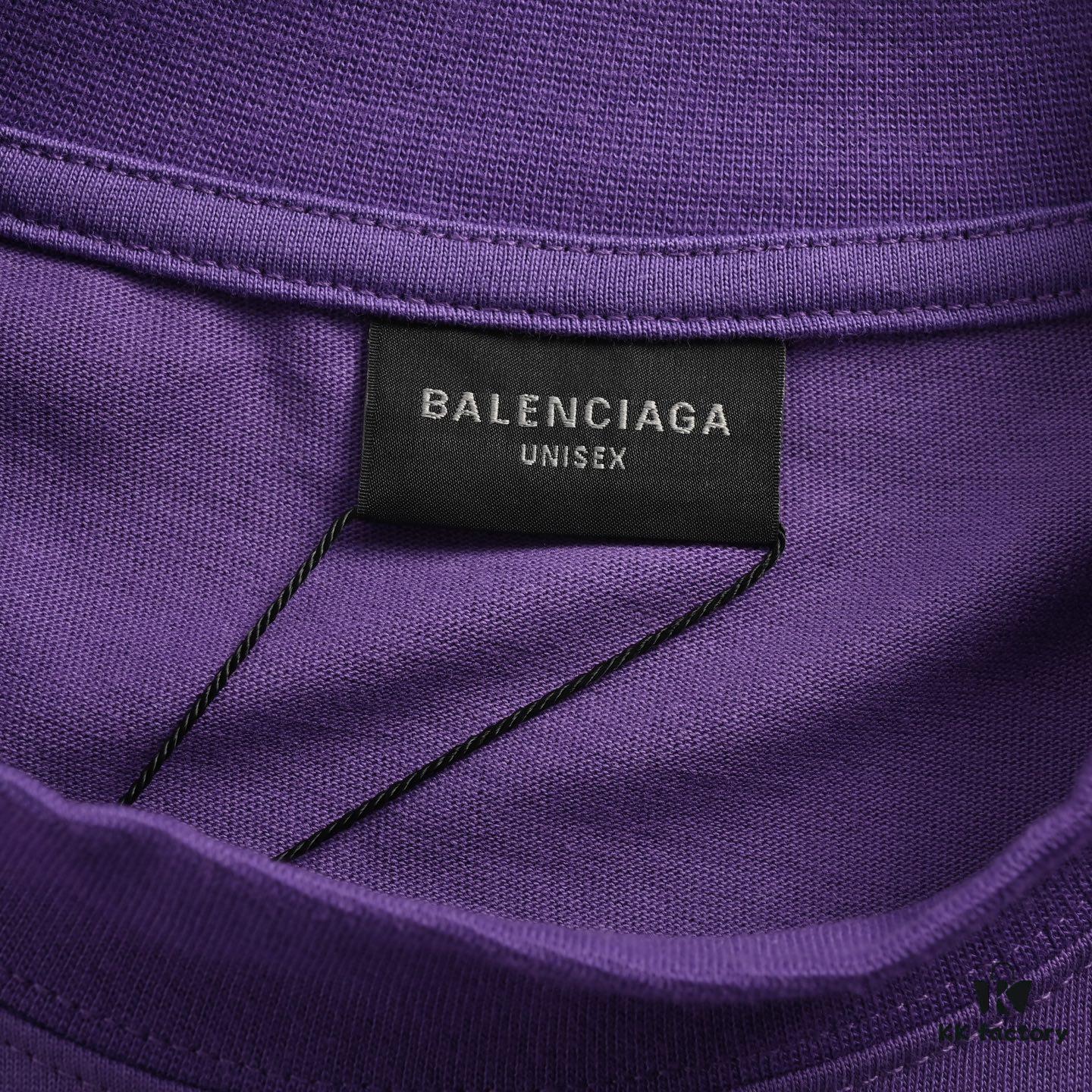 Balenciaga New Embroidered 01 Basketball Short Sleeve T-Shirt