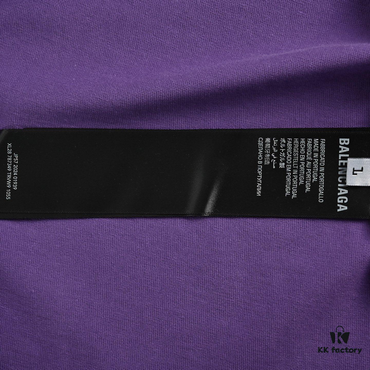 Balenciaga New Embroidered 01 Basketball Short Sleeve T-Shirt