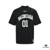 Balenciaga 25SS Basketball Embroidered No.1 Print Short Sleeve T-Shirt