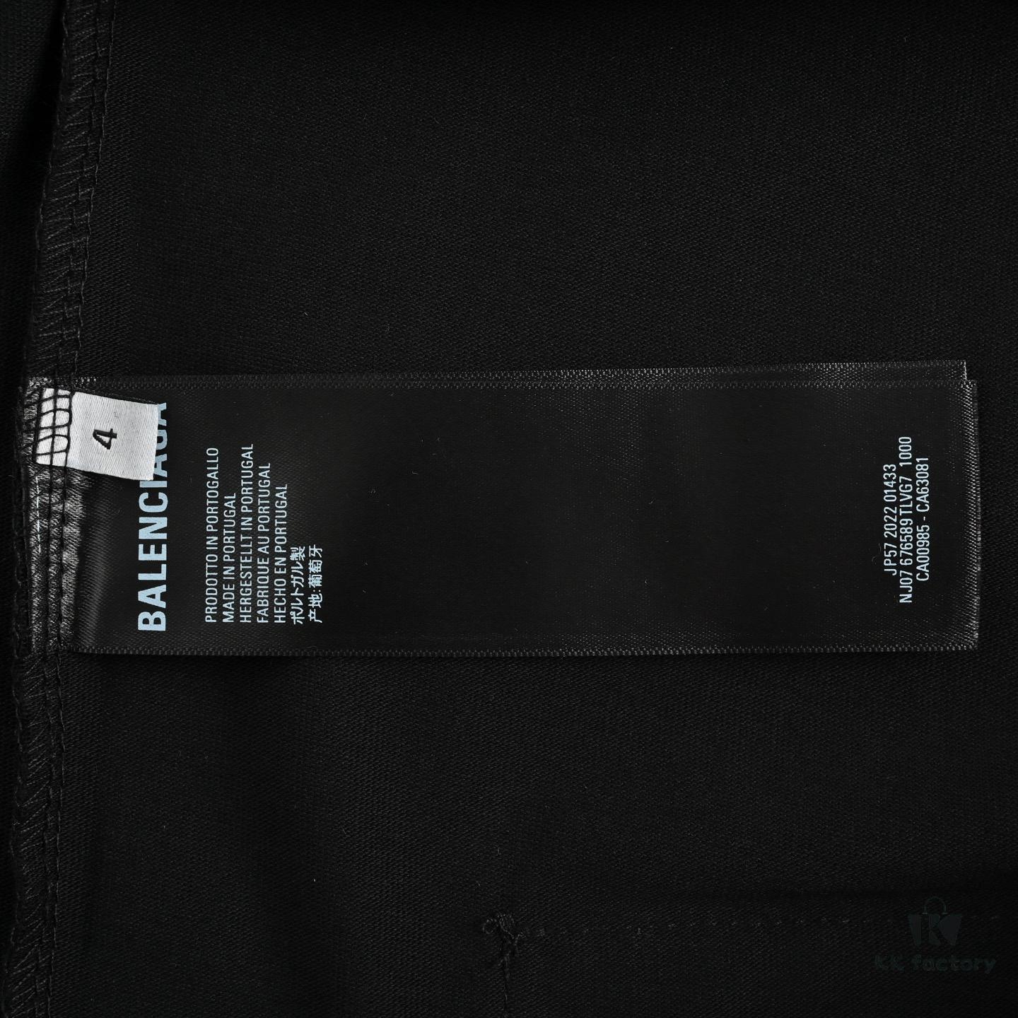 Balenciaga 25SS Basketball Embroidered No.1 Print Short Sleeve T-Shirt