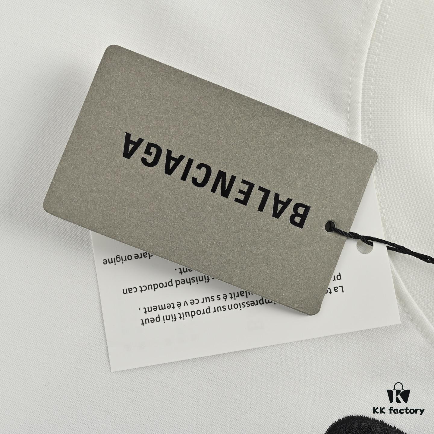 Balenciaga 25SS Basketball Embroidered Number 01 Print Short Sleeve T-Shirt