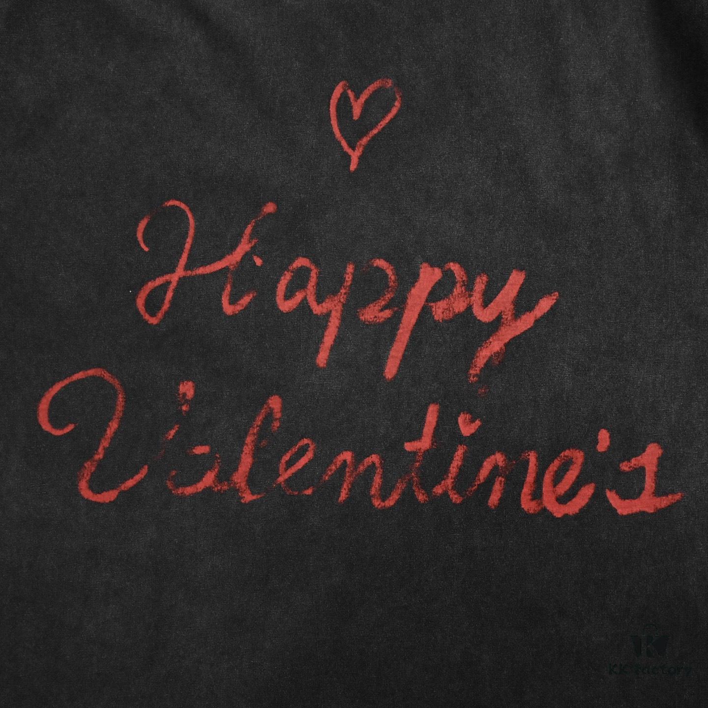 Balenciaga Valentine's Limited Edition Graffiti Heart Short-Sleeve T-Shirt