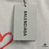 Balenciaga Valentine's Limited Edition Graffiti Heart Short-Sleeve T-Shirt