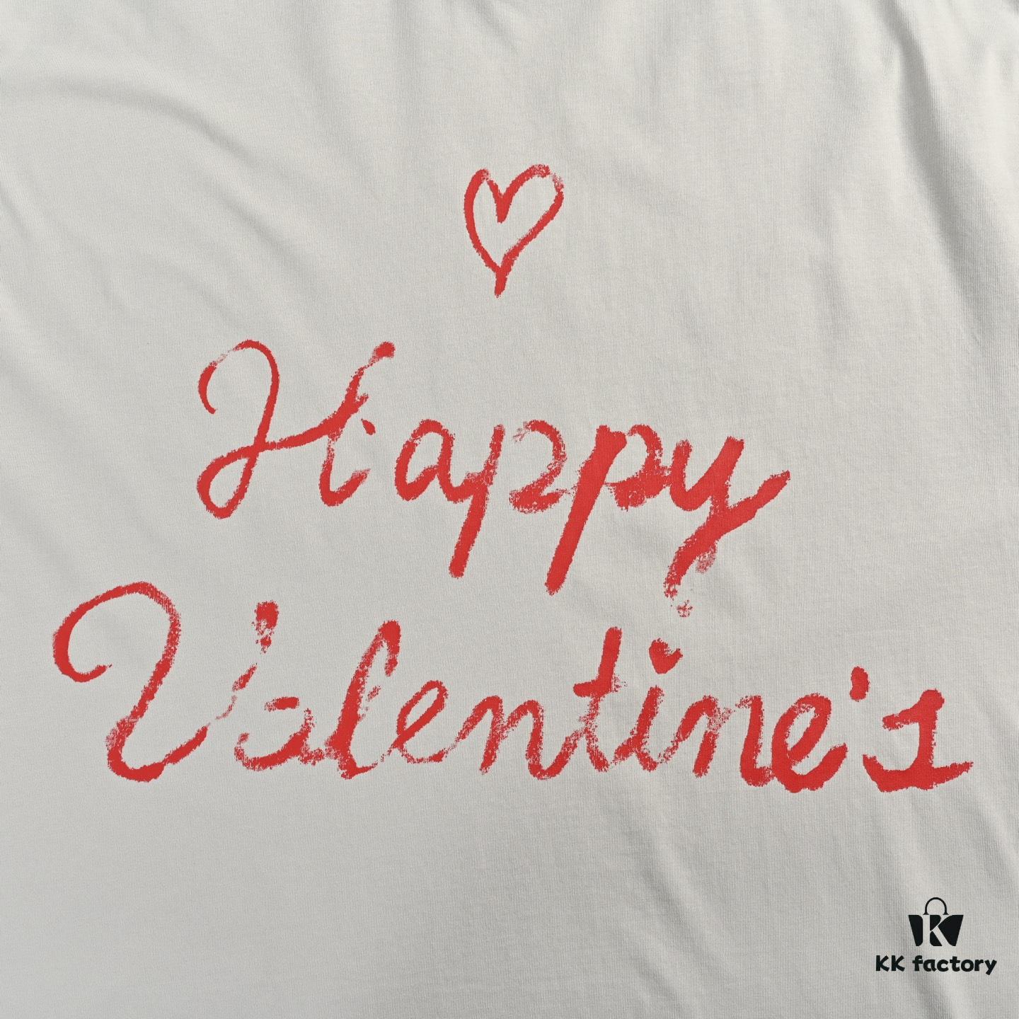 Balenciaga Valentine's Limited Edition Graffiti Heart Short-Sleeve T-Shirt