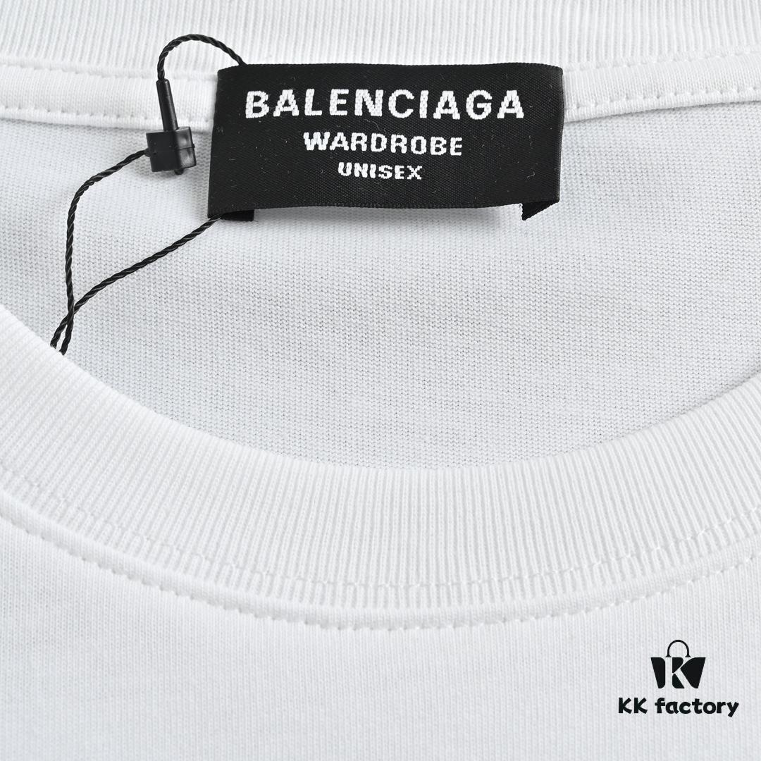 Balenciaga 23SS World Food Programme Printed Short-Sleeve T-Shirt