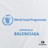 Balenciaga 23SS World Food Programme Printed Short-Sleeve T-Shirt