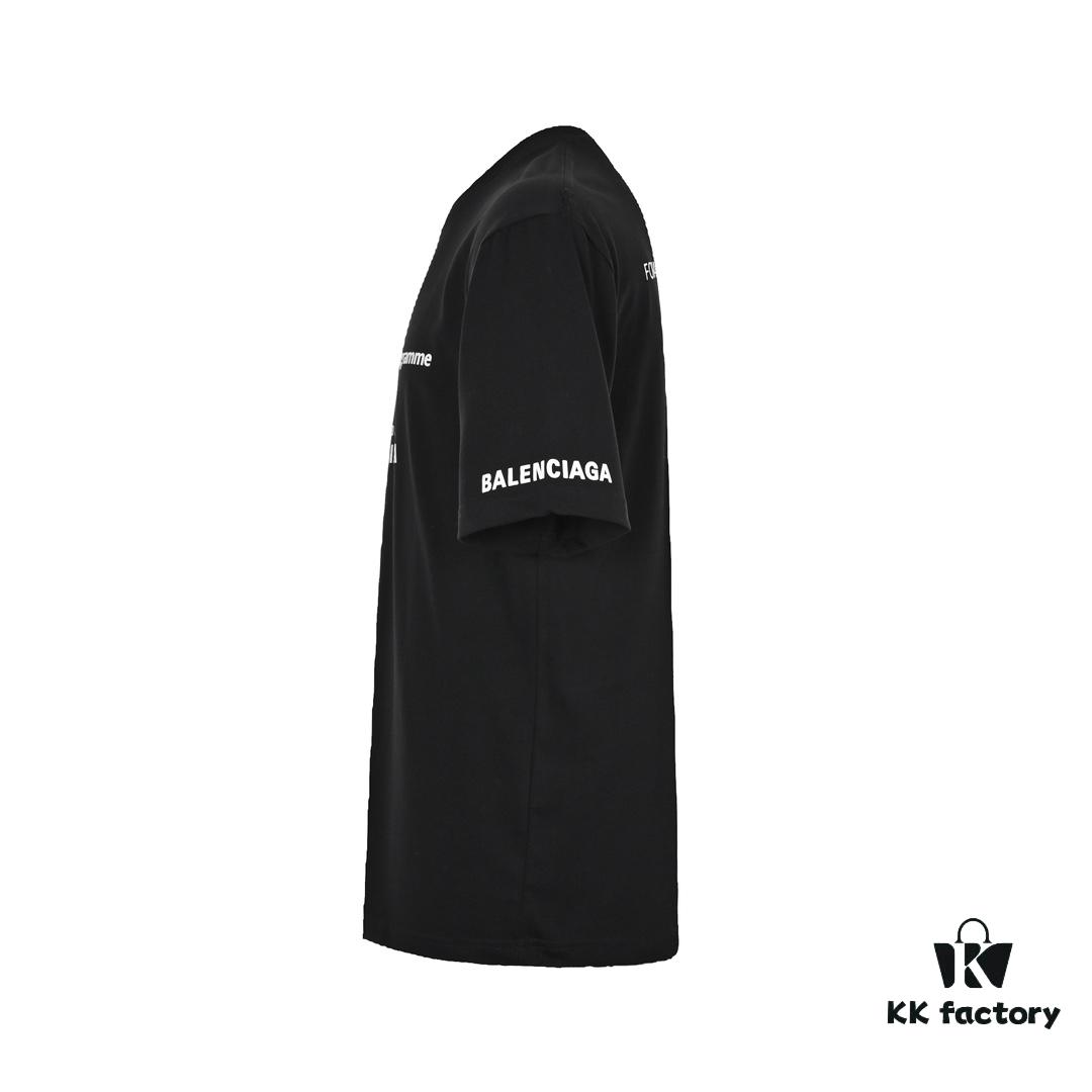 Balenciaga 23SS World Food Programme Printed Short-Sleeve T-Shirt