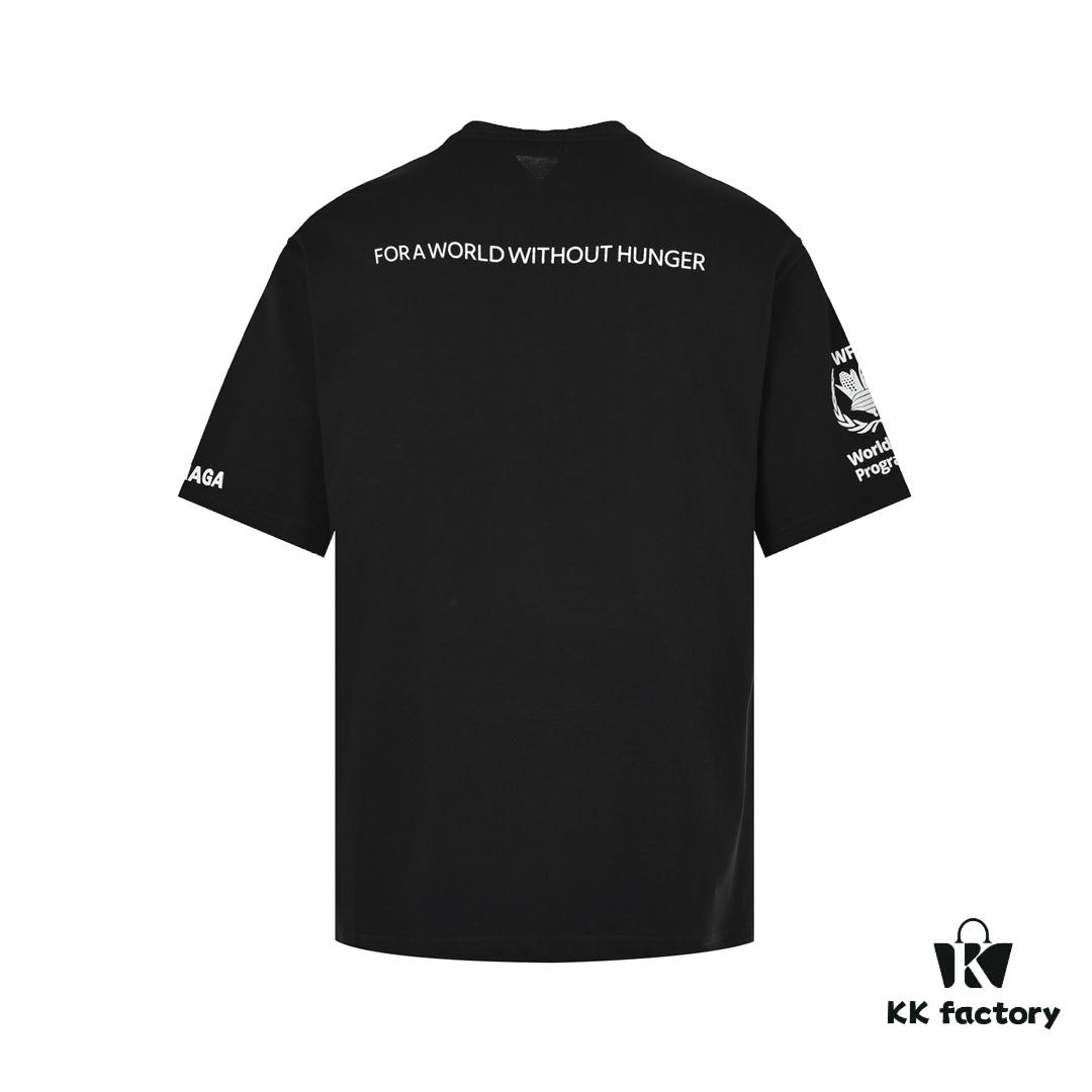 Balenciaga 23SS World Food Programme Printed Short-Sleeve T-Shirt