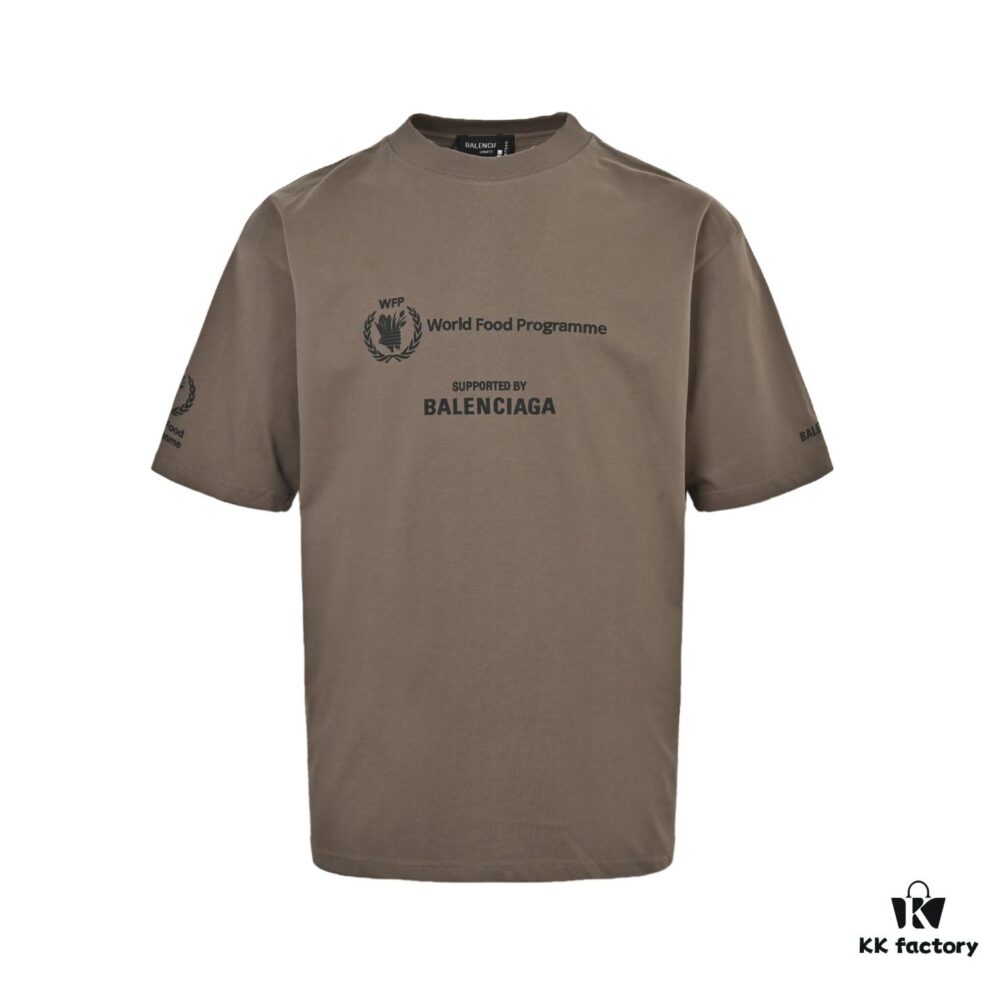 Balenciaga World Food Programme Printed Short Sleeve T-Shirt