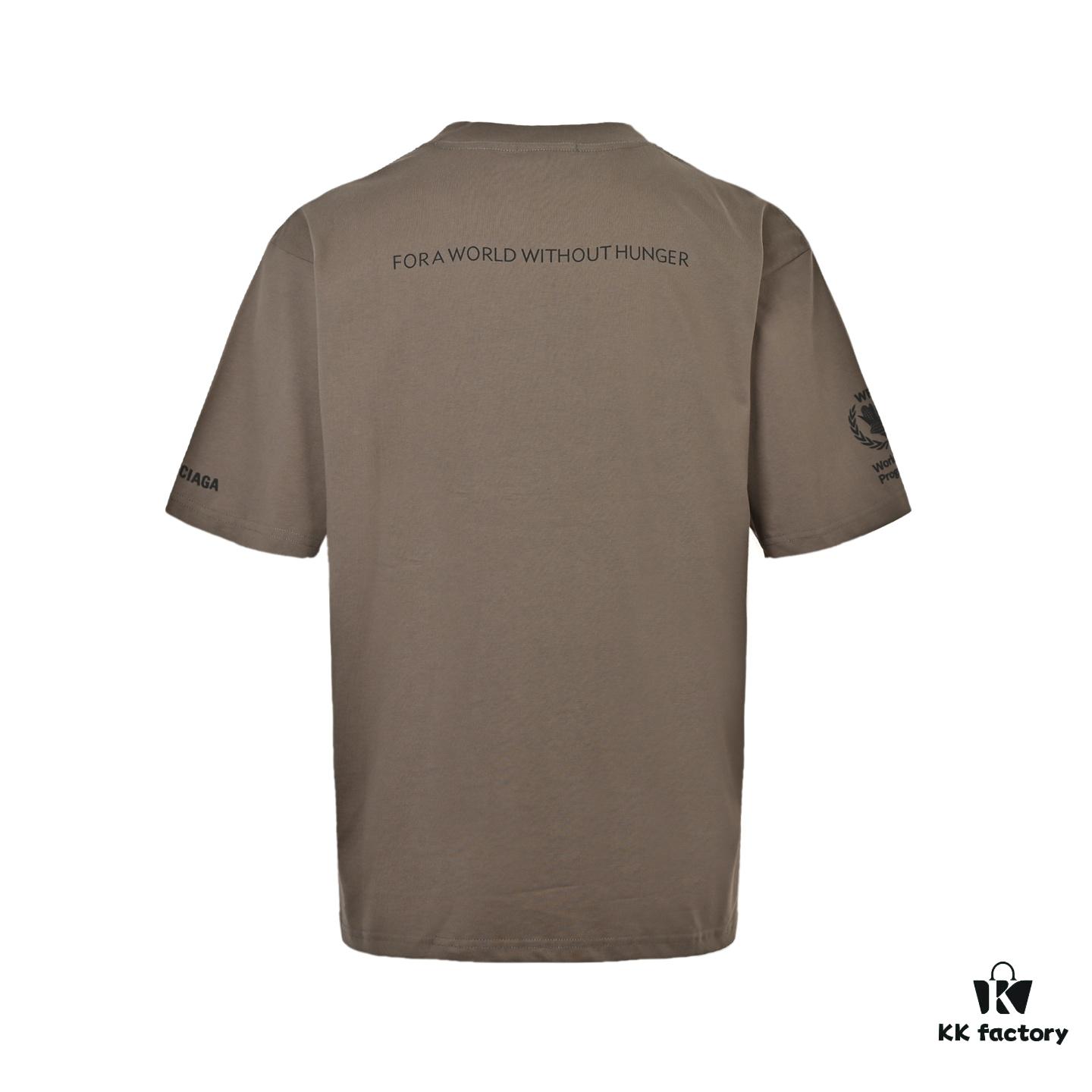 Balenciaga World Food Programme Printed Short Sleeve T-Shirt