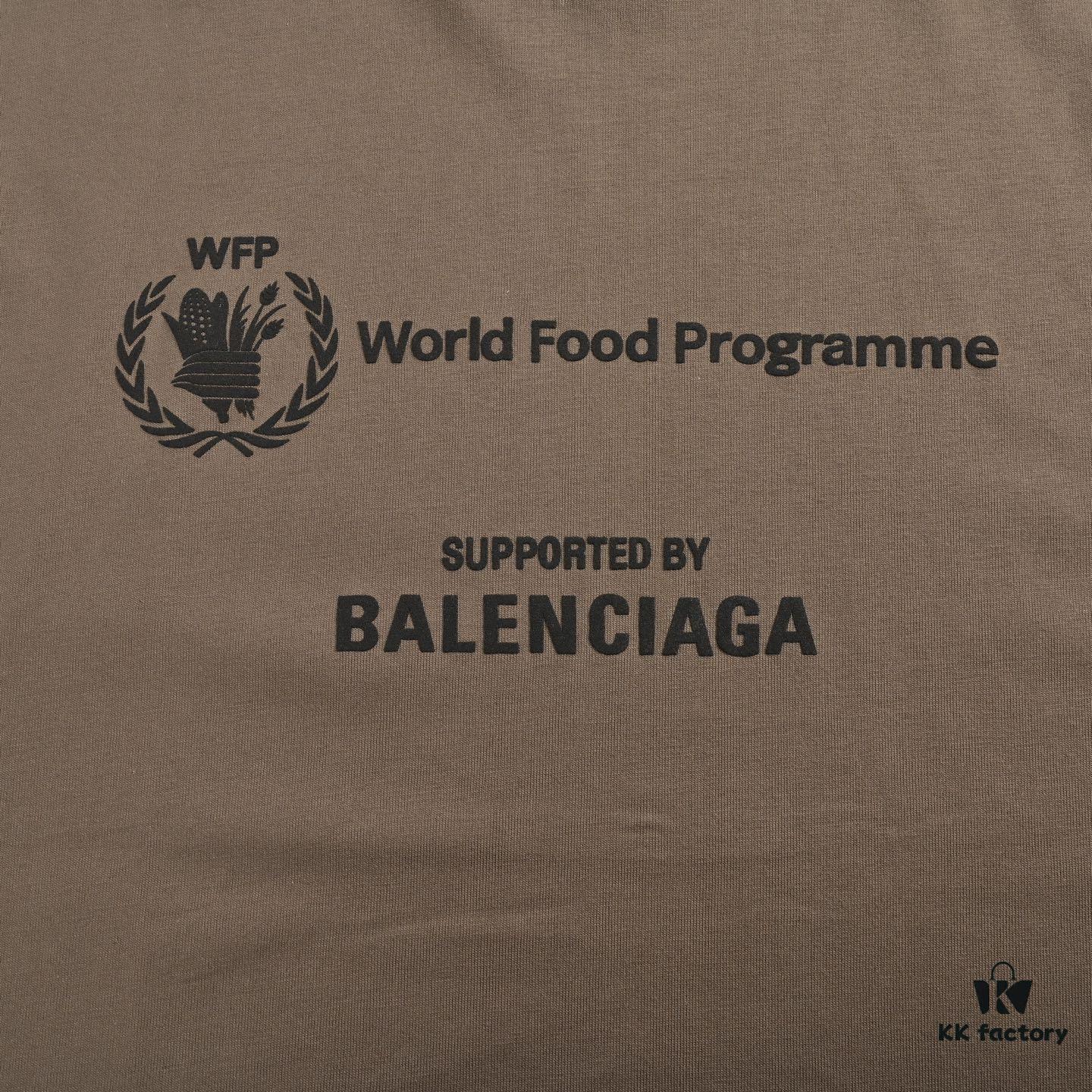 Balenciaga World Food Programme Printed Short Sleeve T-Shirt