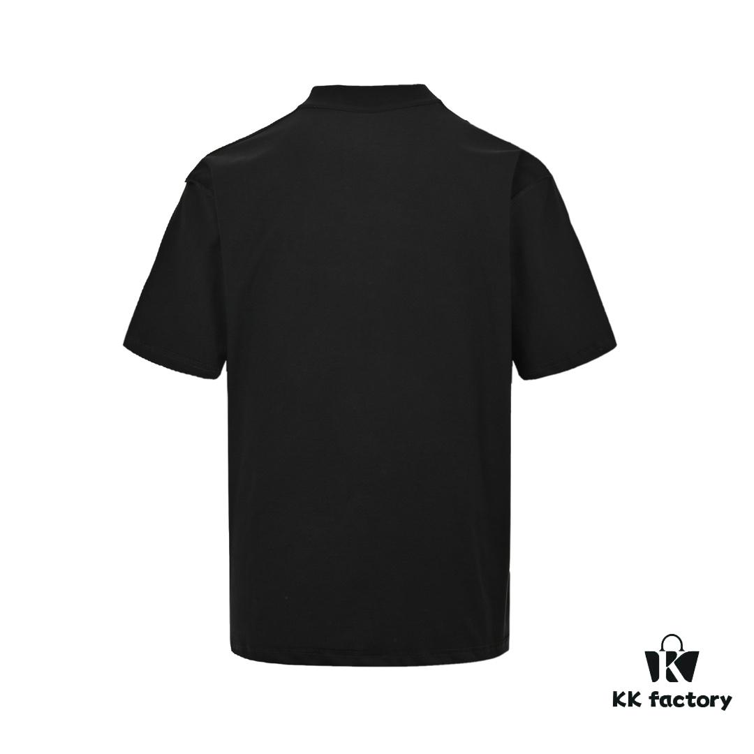 Balenciaga 24SS Reversed Rainbow Print Short-Sleeve T-Shirt