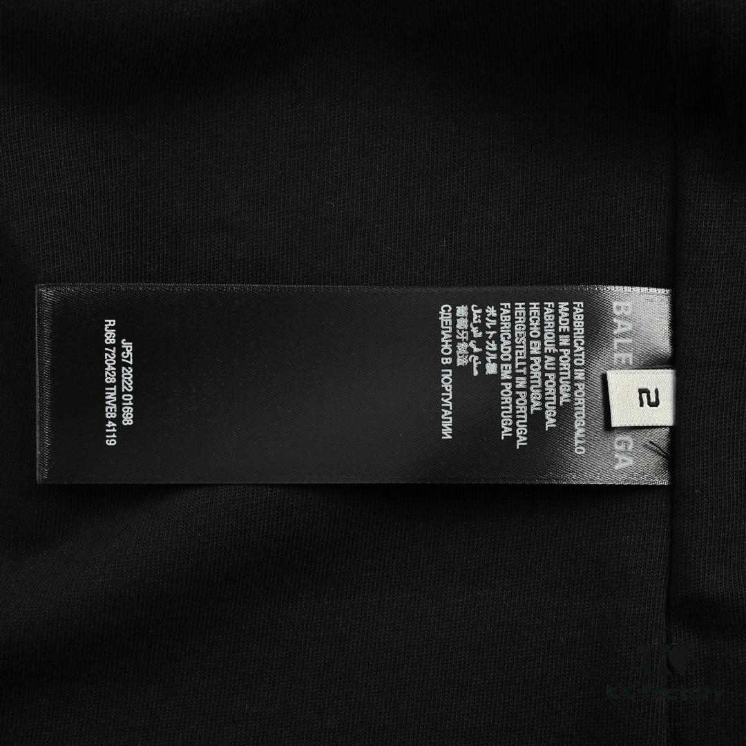 Balenciaga 24SS Reversed Rainbow Print Short-Sleeve T-Shirt