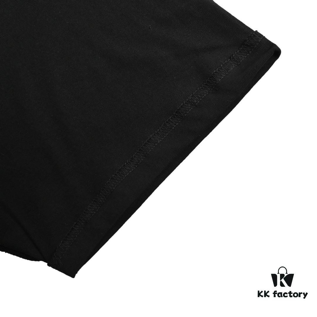 Balenciaga 24SS Reversed Rainbow Print Short-Sleeve T-Shirt