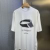 25SS Paris 360 Sunglasses Pattern Short-Sleeve T-Shirt, Grey-White Colorway, Unisex Design, Full Size In Stock
