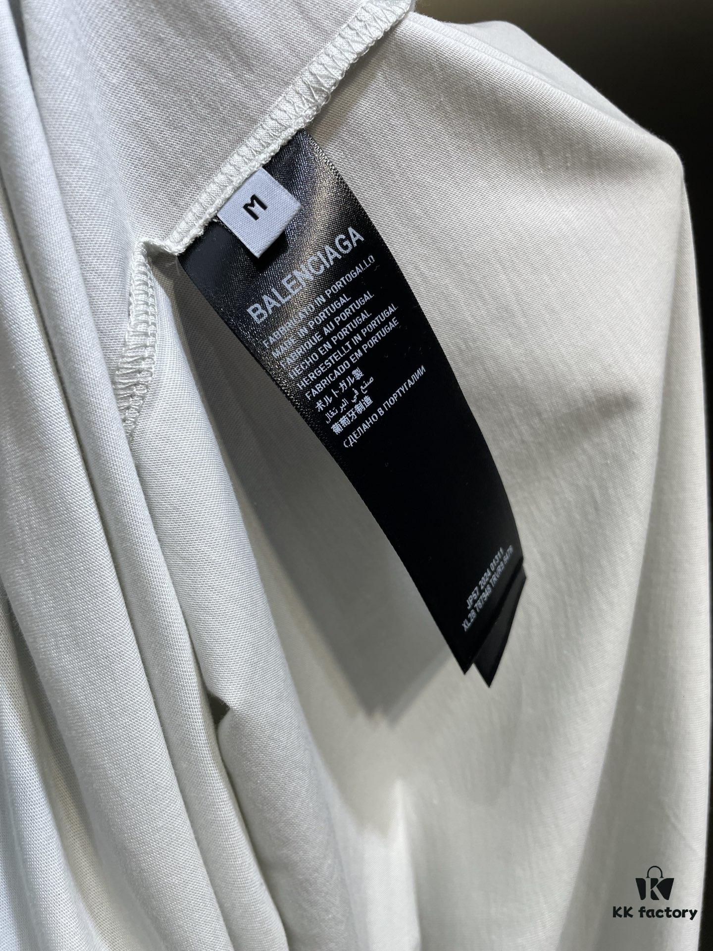 25SS Paris 360 Sunglasses Pattern Short-Sleeve T-Shirt, Grey-White Colorway, Unisex Design, Full Size In Stock