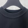 Paris 25ss New Arrival Inside-Out Washed Black Vintage Poplin Knit T-Shirt, Medium Fit
