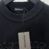 Paris 25ss New Arrival Inside-Out Washed Black Vintage Poplin Knit T-Shirt, Medium Fit