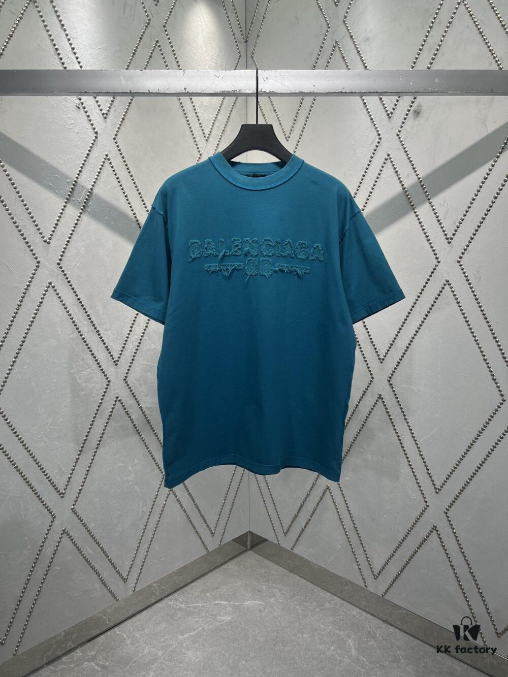 Paris 25SS New Arrival Inside-Out Washed White Vintage Plain Knit T-Shirt, Medium Fit