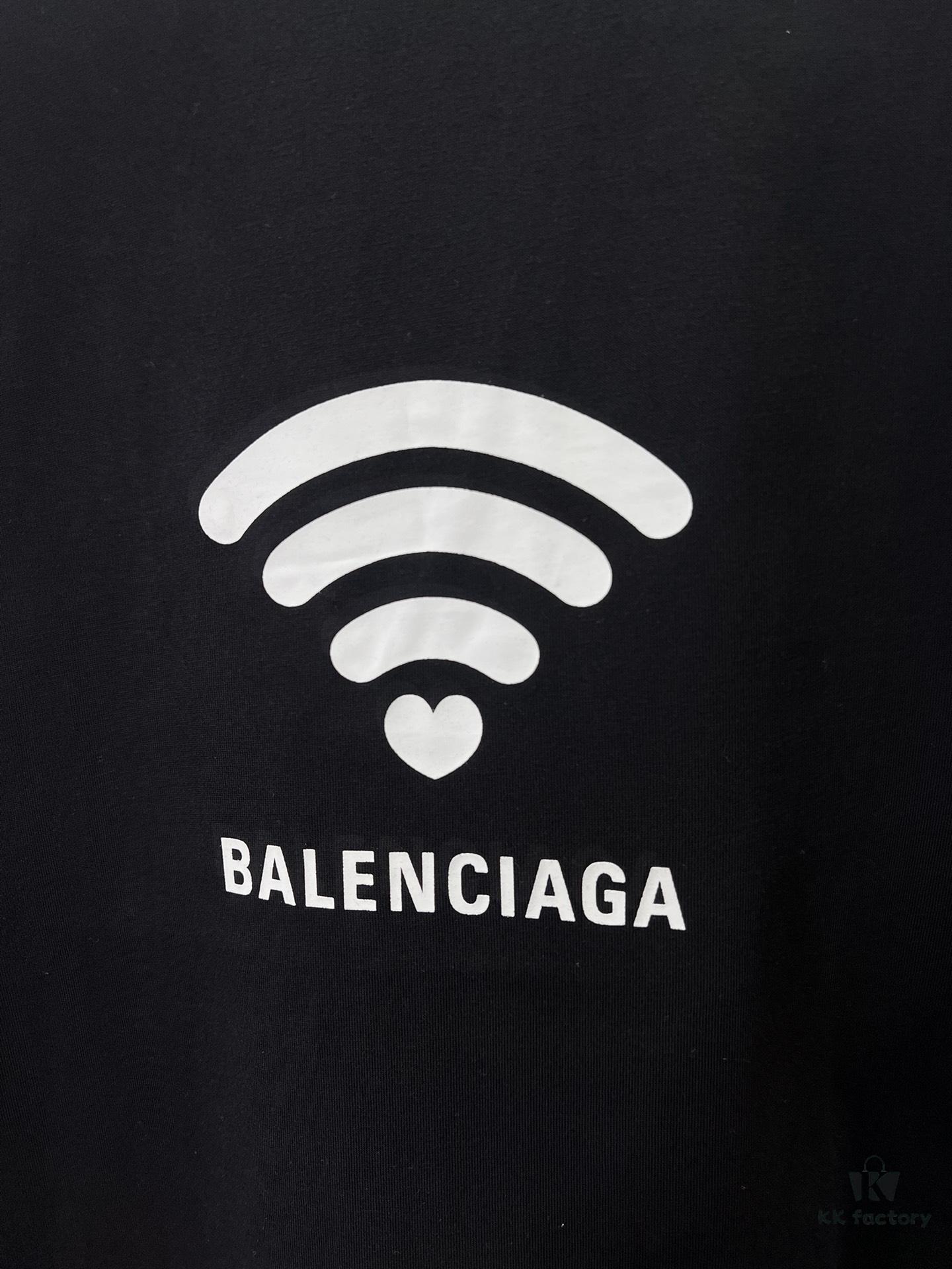 Balenciaga 24SS Summer New Arrival Love WiFi Letter Print T-Shirt Unisex