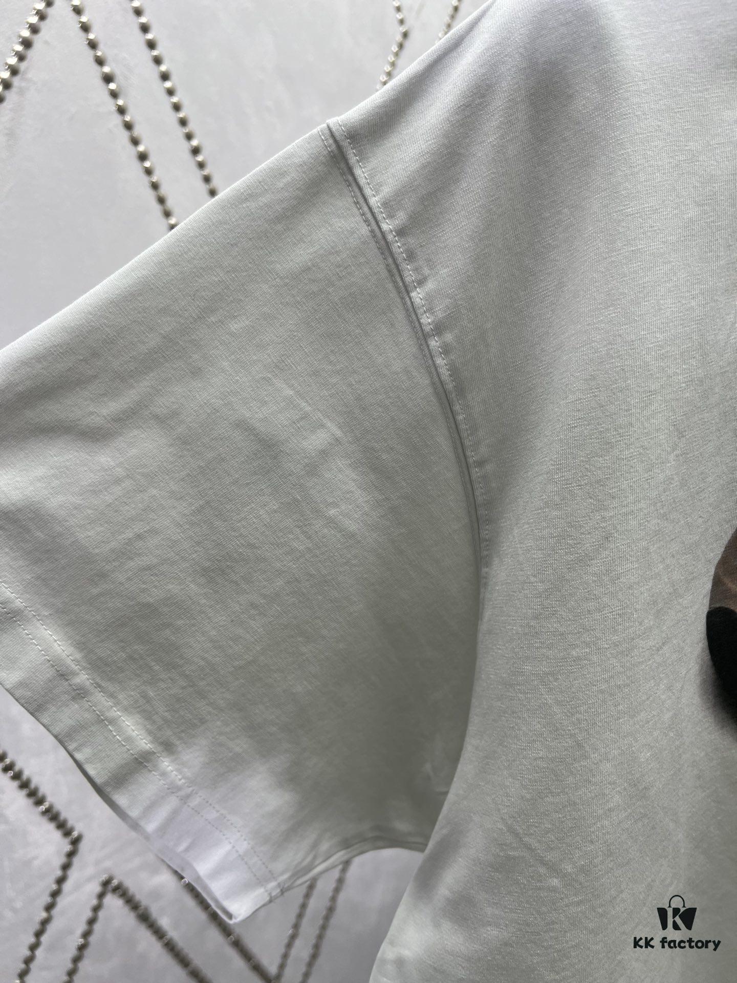 Paris 25ss New Arrival Basketball Sneaker Distressed Plain Knit Oversized T-Shirt