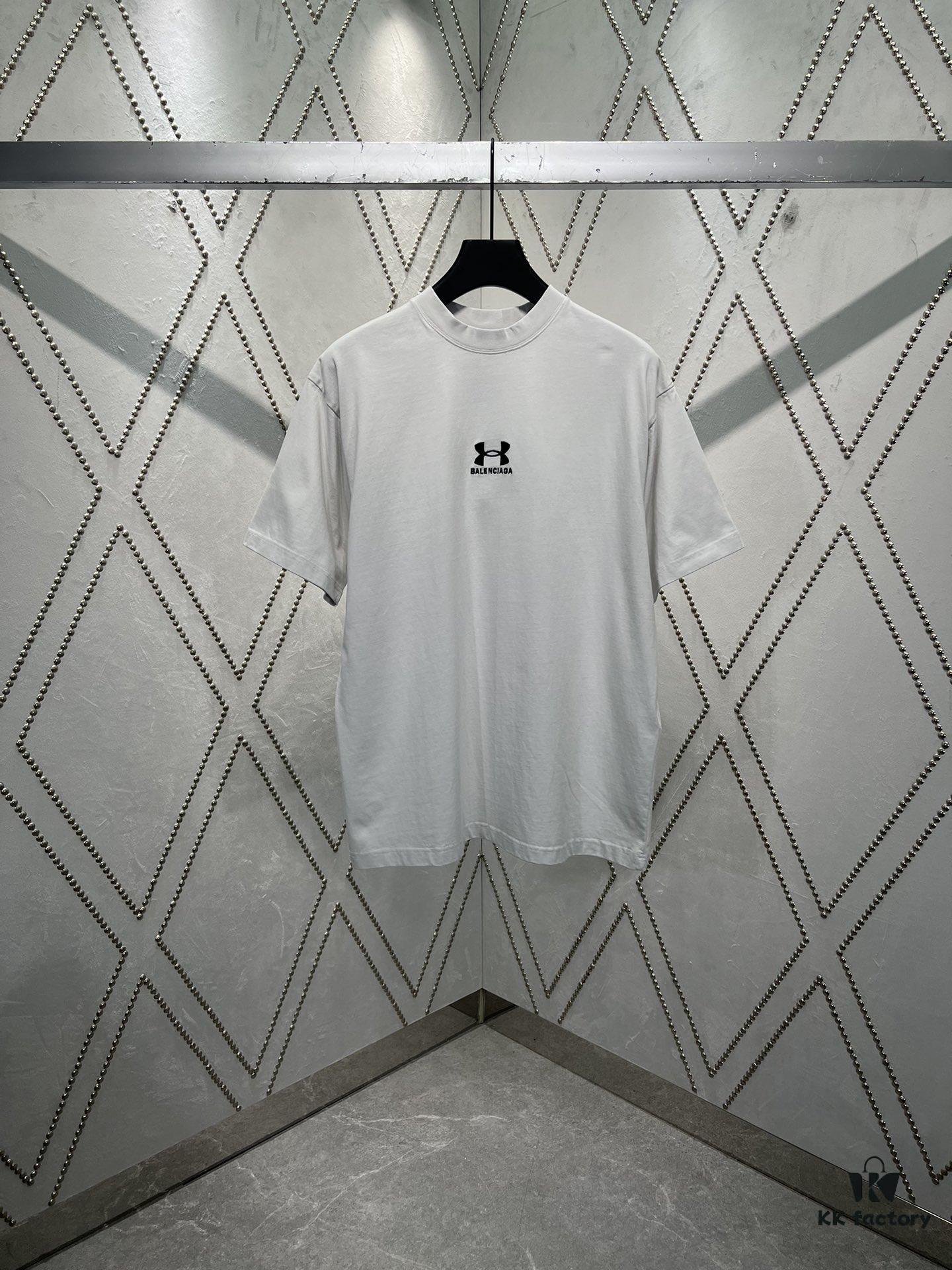 Paris 25SS New Arrival Round Neck Double C Pattern Embroidered Short Sleeve T-Shirt, Unisex