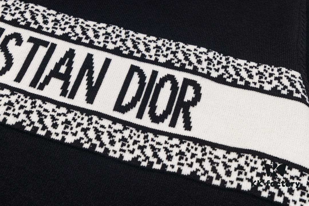 New Dior DIOR 2024 Latest Jacquard Knit Long Sleeve Sweater Unisex